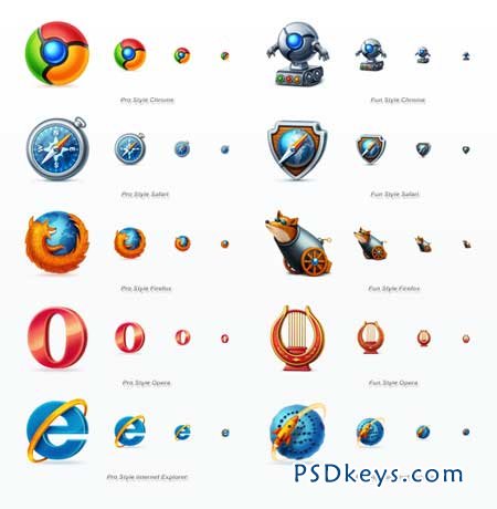 Web Browsers Icon Set 823