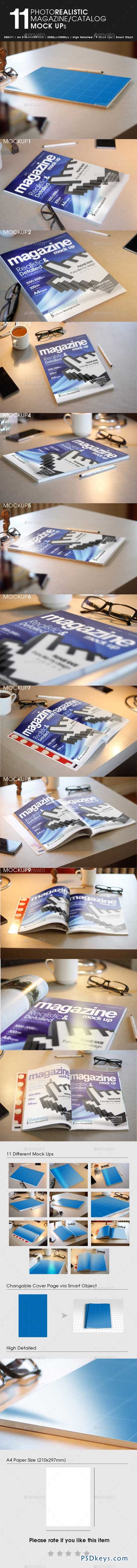 11 Photorealistic Magazine Mock Up 9456314