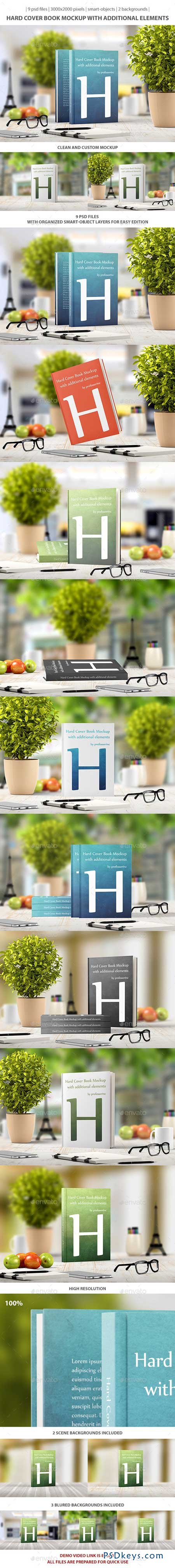 Hard Cover Book Mockup 9435271