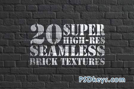 20 hi-res seamless brick textures 24502