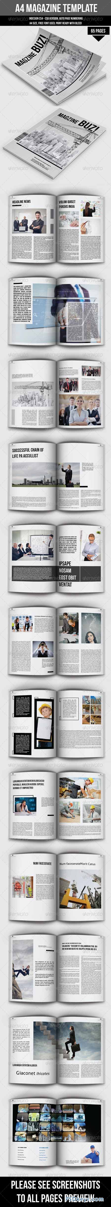 65 Pages Magazine Template 6778234