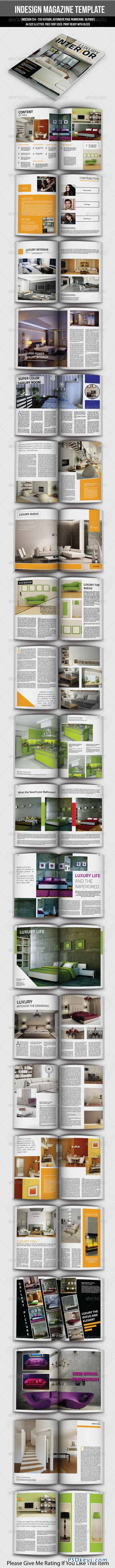 Indesign Magazine Template 50 Page 6862382