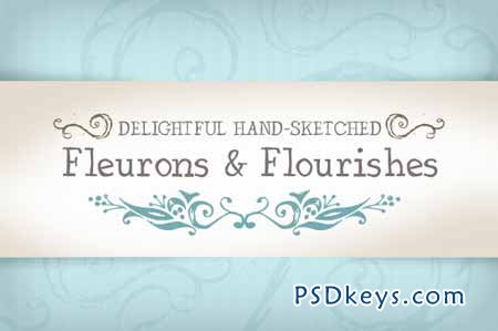 Vector Hand-Sketched Flourishes 1589