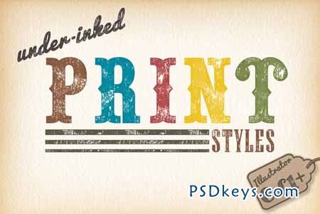 Under-inked Print Styles 64401