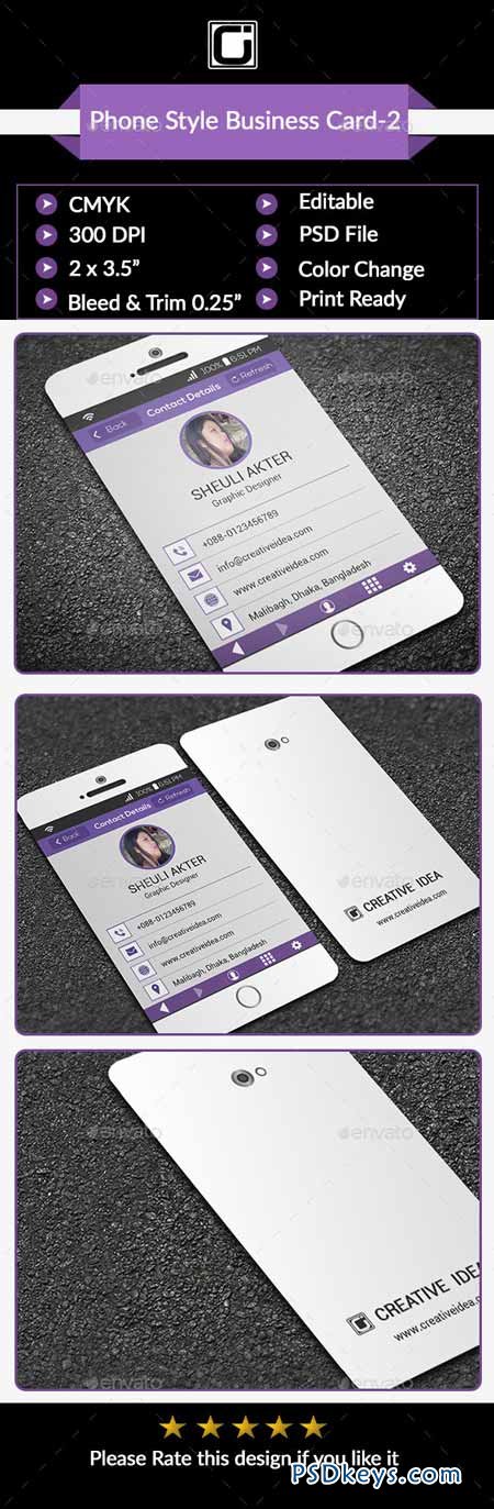 Phone Style Business Card-2 9304832