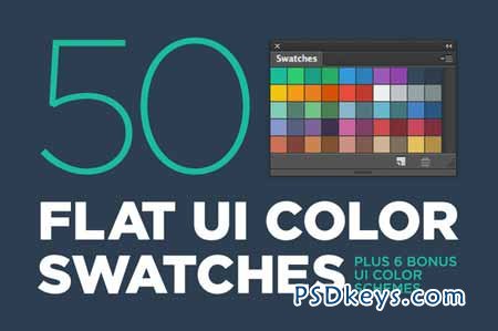 50 Flat UI color swatches 65170