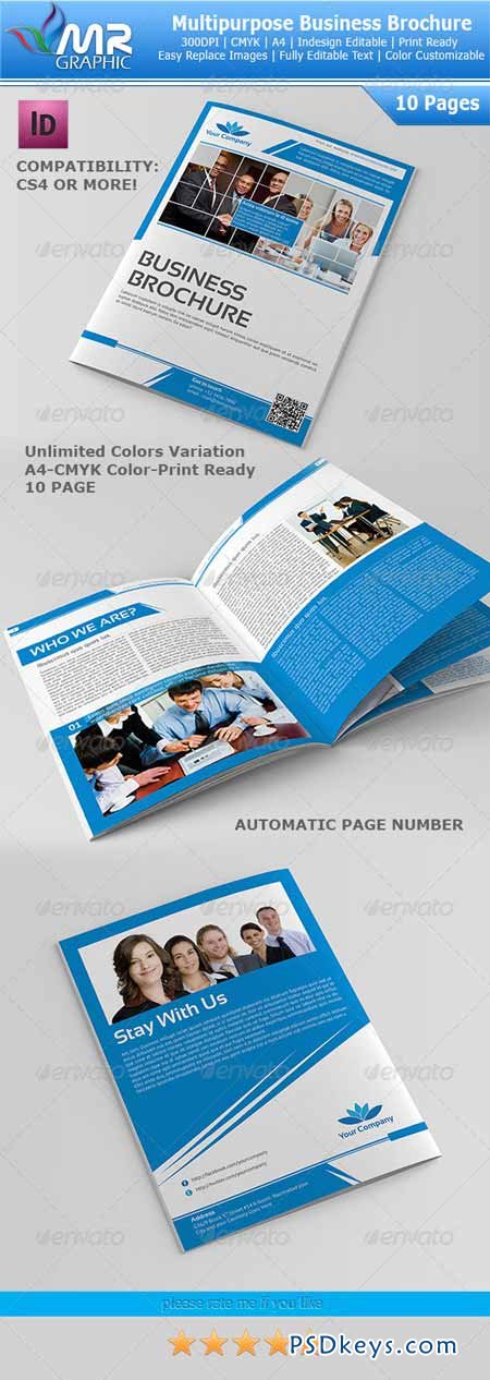 10 Page Multipurpose Business Brochure 3647028