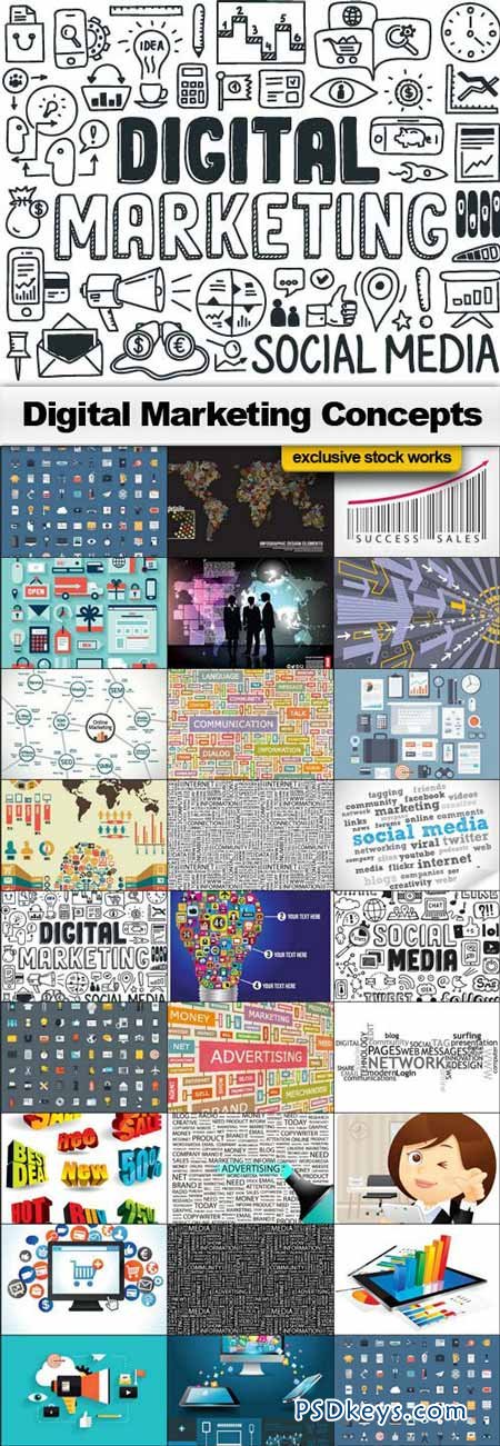 Digital Marketing Concepts - 26xEPS