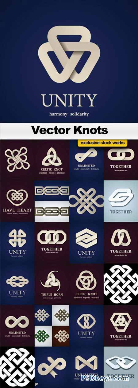 Vector Knots Collection - 25xEPS