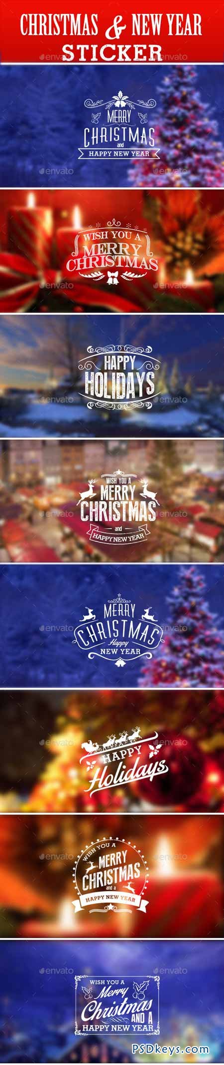 Christmas & New Year Sticker 9457587