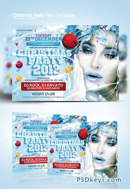 Christmas Party Flyer Template 3422734