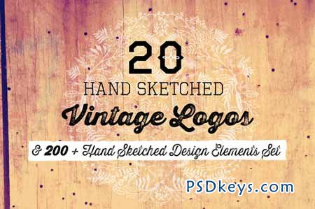 20 Logos & 200+ Design Elements 117016