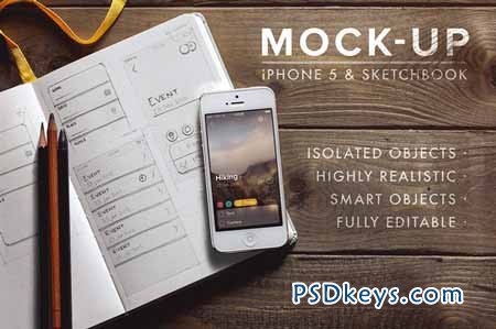 iPhone 5 + Sketchbook - Mockup #1 73157
