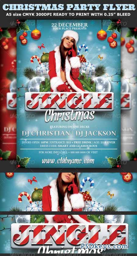 Christmas Party Flyer Template 3354575