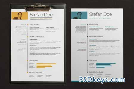 5 color Resume & Cover 84771