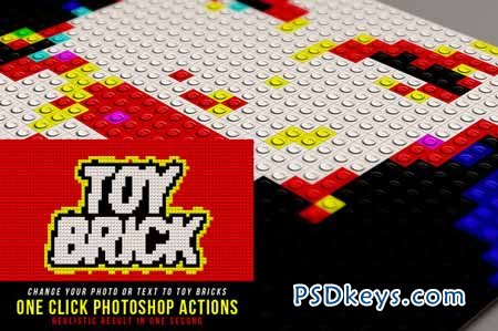 Toy Brick Photoshop Actions 30000