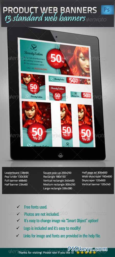 Product Promotion Web Banner Set 4804158