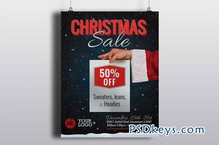 Christmas Sale Flyer Template 119432