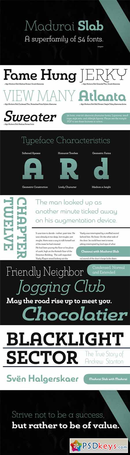 Madurai Slab Font Family - 54 Fonts for $124