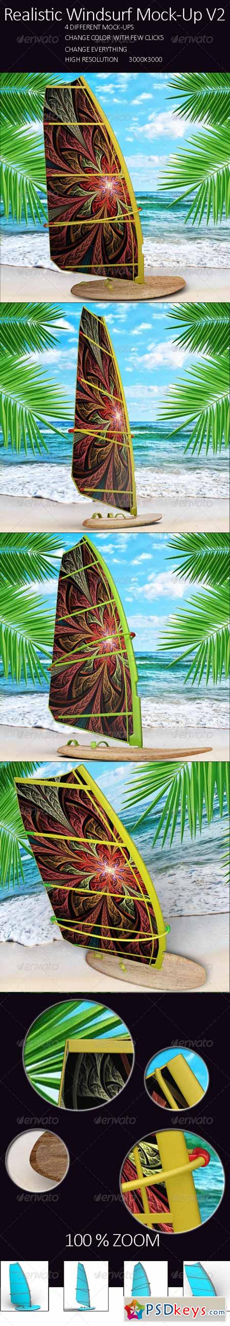 Realistic Windsurf Mock Up Vol.2 7965766