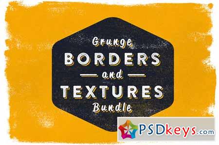 Grunge borders & textures 55084