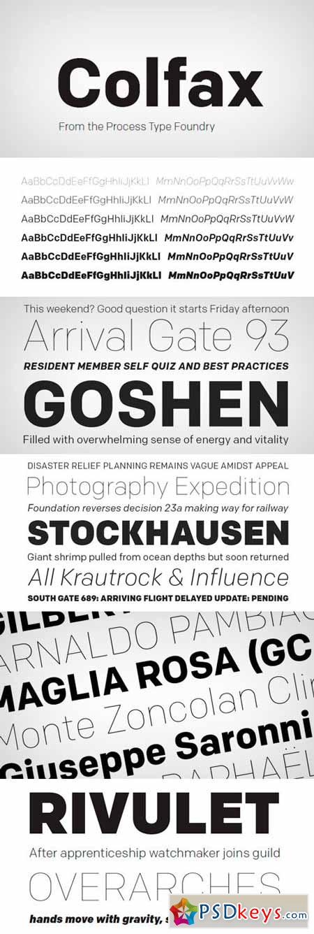 Colfax Font Family - 12 Fonts for $250