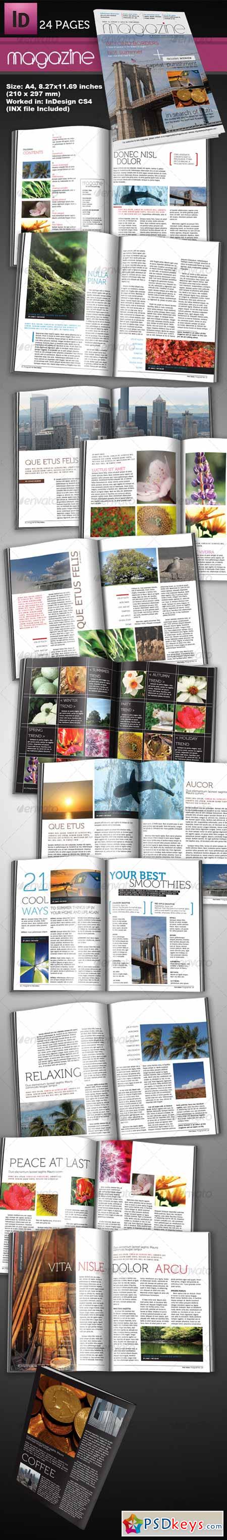 24 Page InDesign Magazine A4 129724