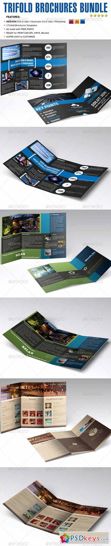 Trifold Brochures Bundle 501425