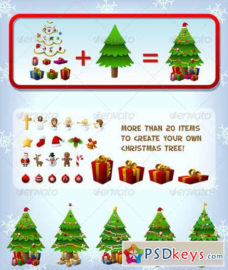 Customizeable Christmas Tree 753285