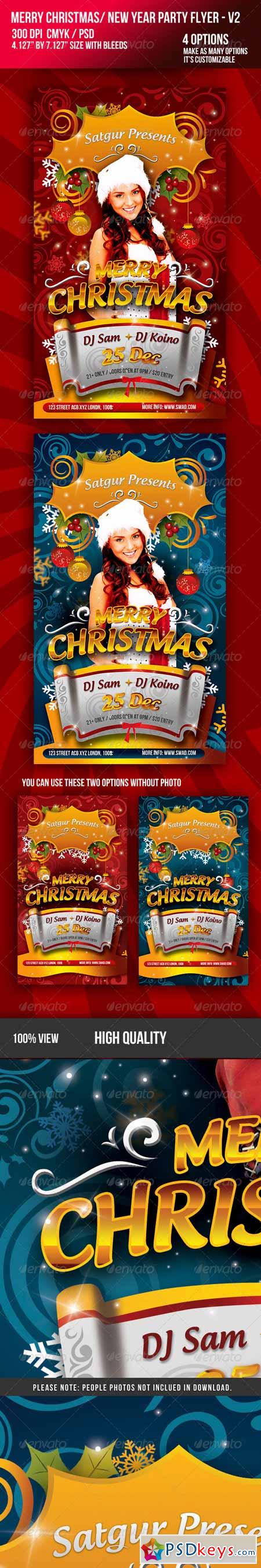 Christmas New Year Music Dance Party Night Flyer 759163