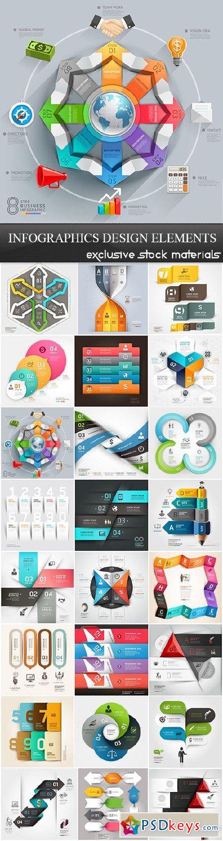 Infographics Design Elements 25xEPS