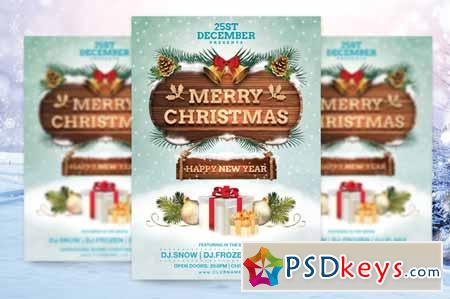 Merry Christmas Flyer Template 119859