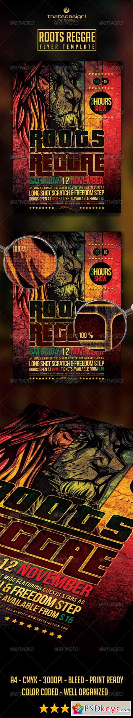 Roots Reggae Flyer Template 8761940
