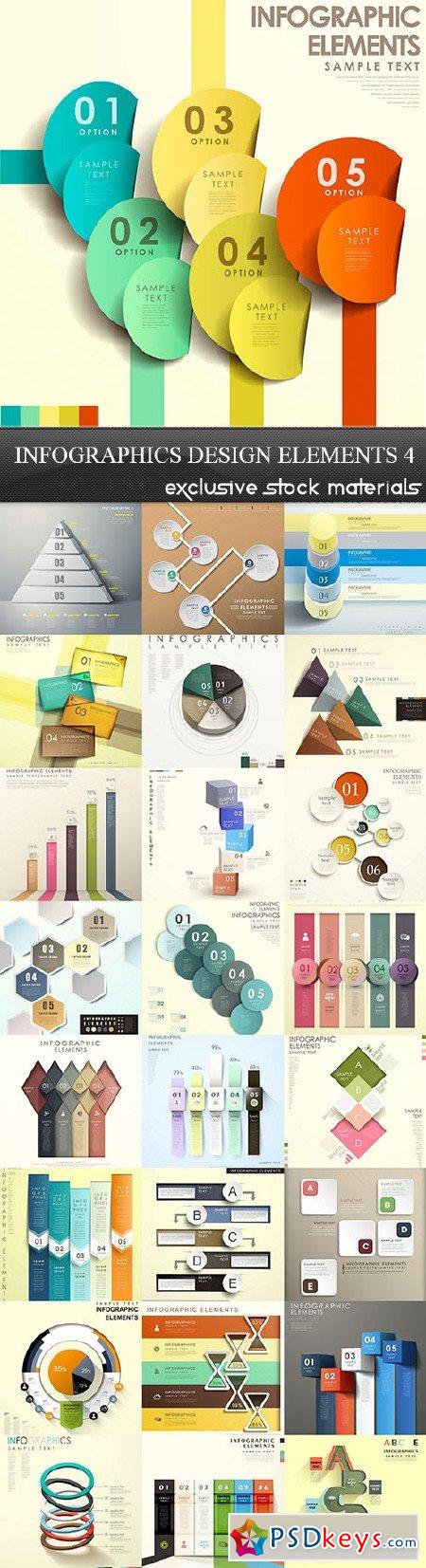 Infographics Design Elements 4 25xEPS