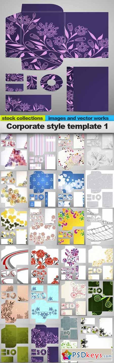 Corporate style template 1 25 x EPS
