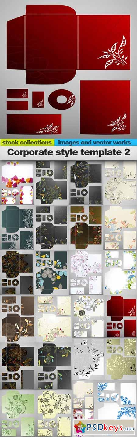 Corporate style template 2 25 x EPS