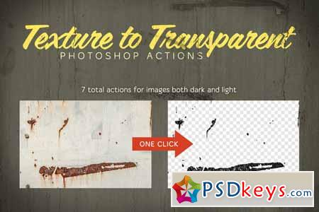Texture to Transparent Action Pack 60165