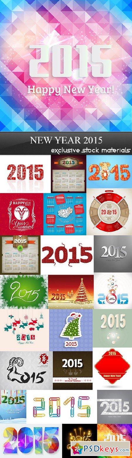 New Year 2015 25xEPS, AI