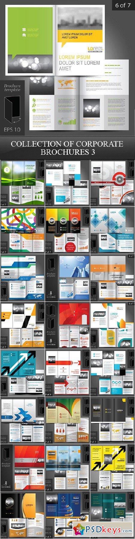 Collection of Corporate Brochures 3 25xEPS