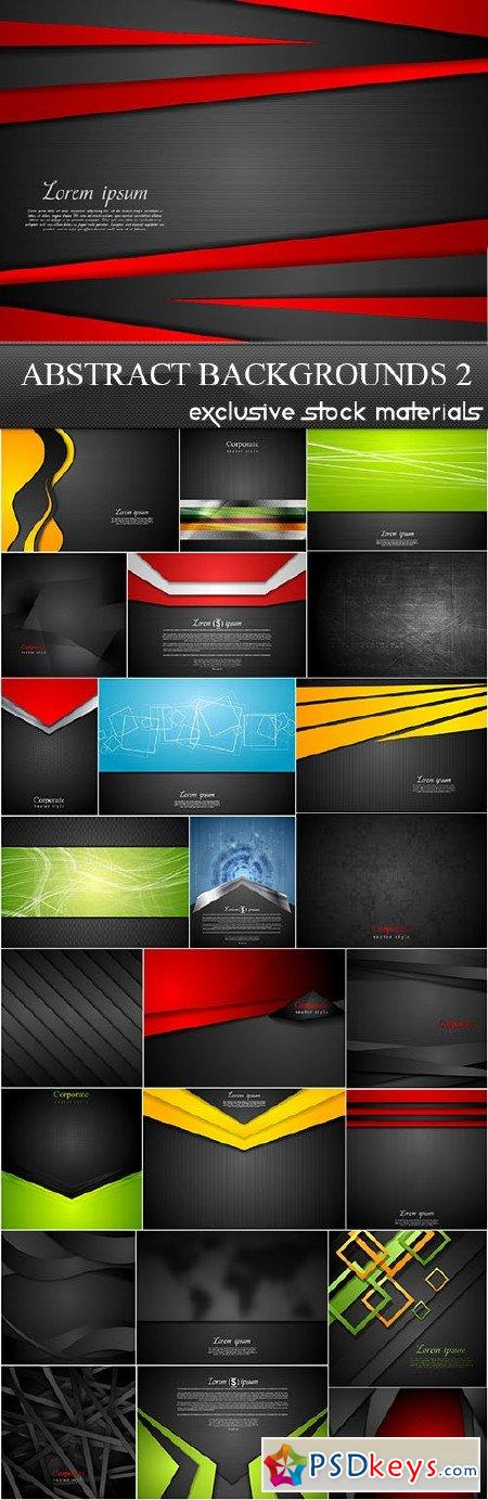 Abstract Backgrounds Vector Set 2  25xEPS