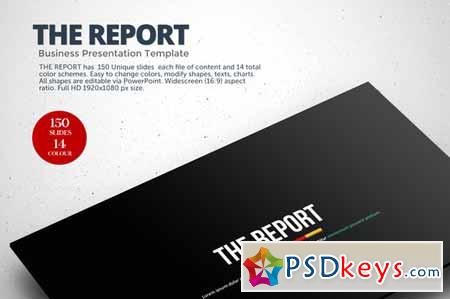 The Report Powerpoint Template 128888