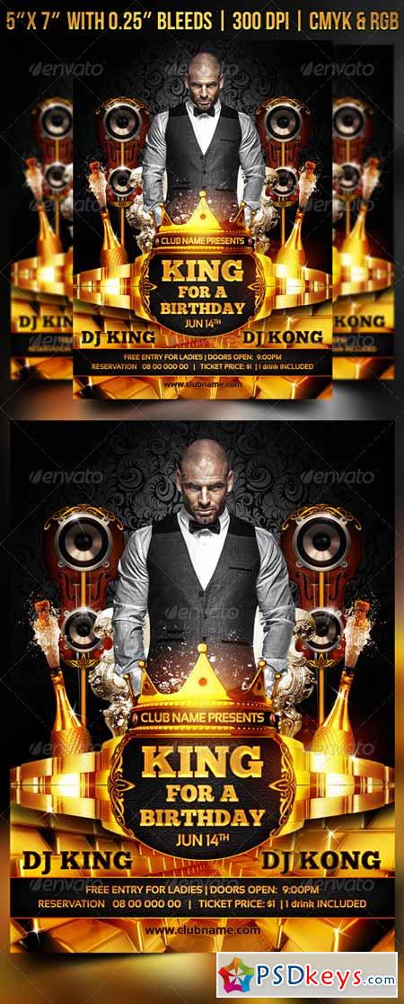 King for a Birthday Flyer 7220368