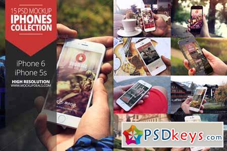 15 PSD Mockup iPhones Collection 130176