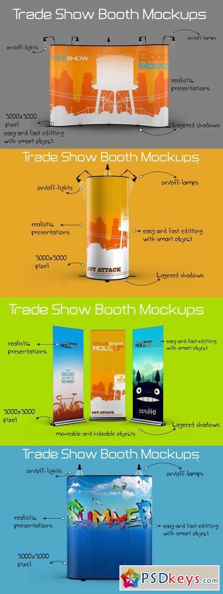 Trade Show Booth Mockups 128105 Free Download Photoshop Vector Stock Image Via Torrent Zippyshare From Psdkeys Com