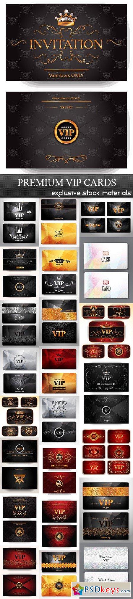 Premium VIP Cards 25xEPS