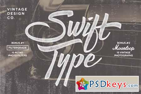 SwiftType. Retro Type & Photo PSD 80533