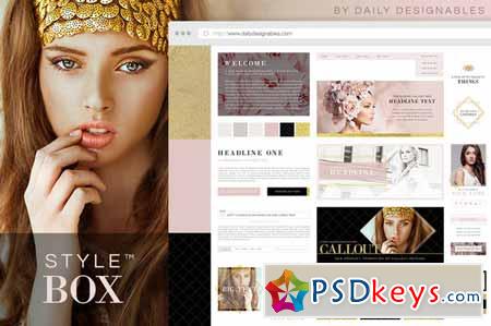 StyleBox Blog Graphics Website Kit 1 59917