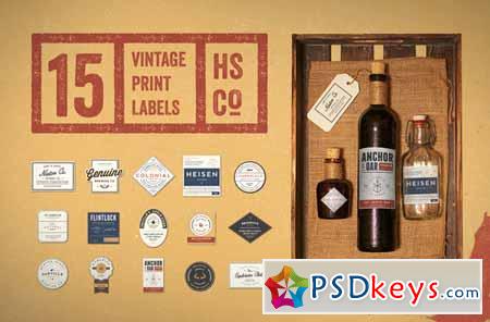 Vintage Print Label Kit 60232