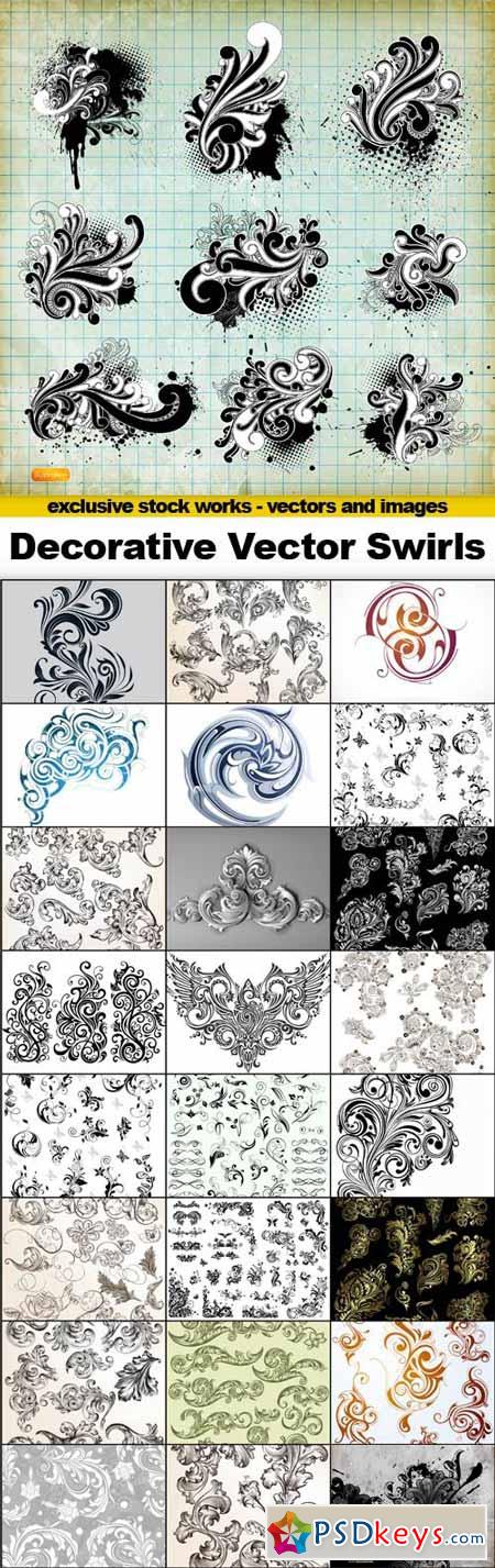 Decorative Vector Swirls - 25xEPS