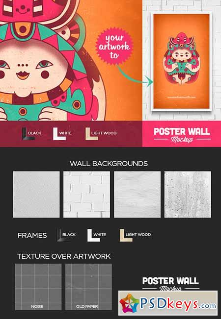 Poster and Flyer Wall Mockup 2208